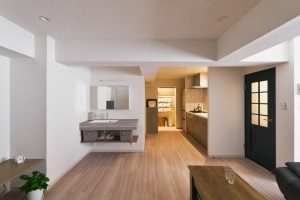築55年マンションリノベ | リビングに洗面台！？60平米で叶える理想の間取り