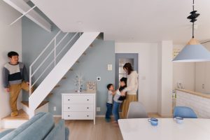 築30年戸建リノベ | 見通しの良いリビング ~空間を繋げて子どもの成長を見守るリビングに~