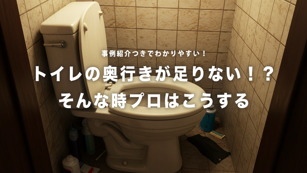トイレの奥行きが足りない家必見！プロおすすめの「無理なく使いやすくする」アイデア