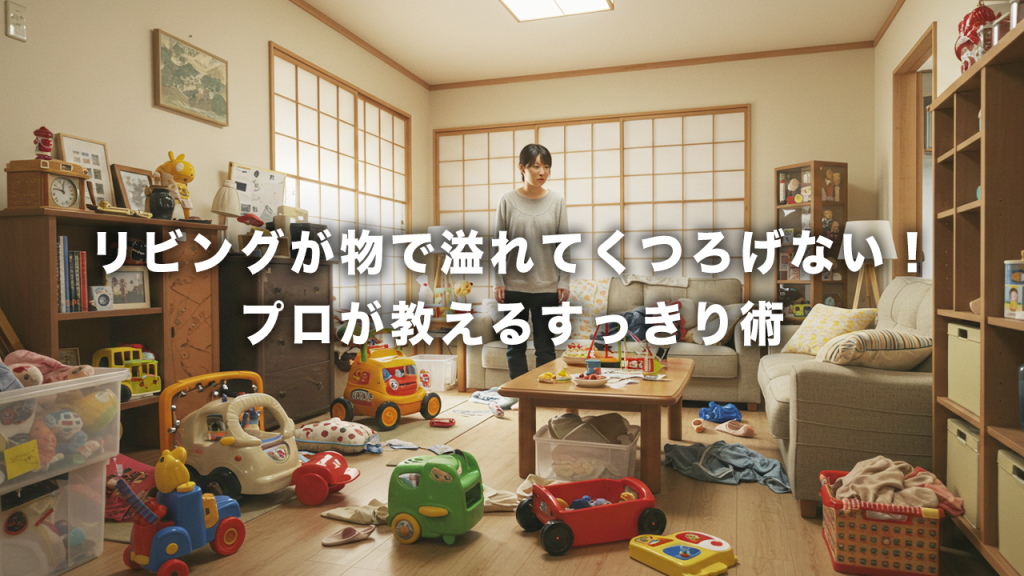 リビング収納術｜リビングにモノがあふれてくつろげない！プロが教えるすっきり見せ術